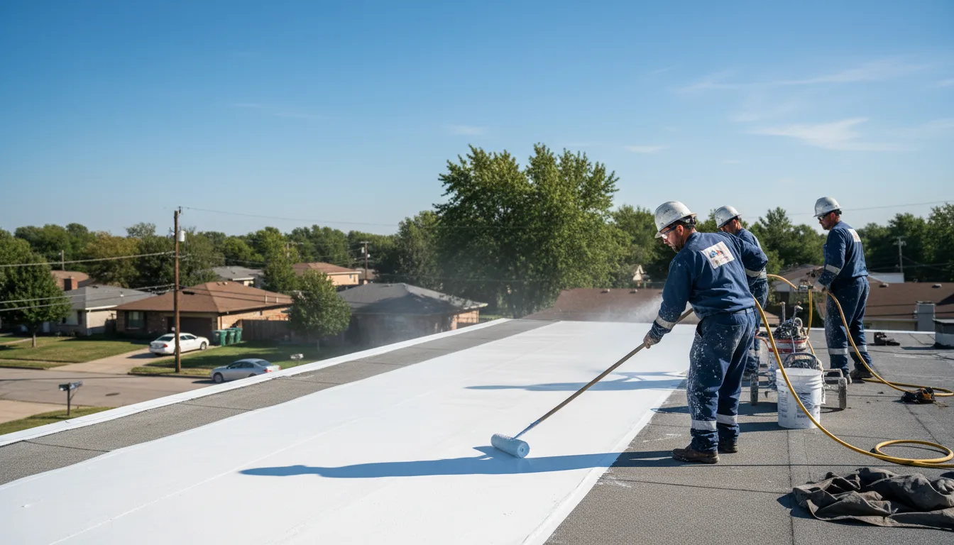 Commercial roof coating in Darwin, MN near me